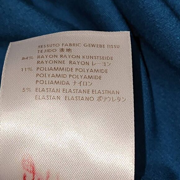 NWT Stella McCartney Teal Blue‎ Dress 46 10 12 - Picture 6 of 6